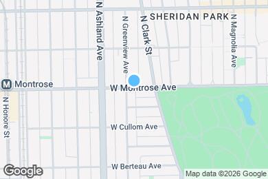 Map image of the property - 1463 W Montrose Ave