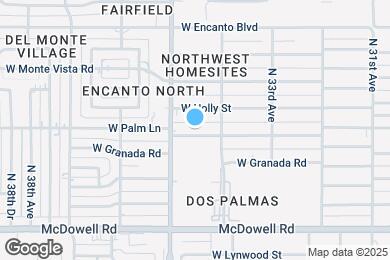 Map image of the property - 3426 W Palm Ln