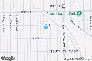 Map image of the property - 8423 S Muskegon Ave