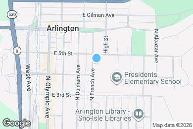 Map image of the property - 423 N French Ave