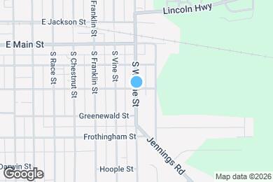 Map image of the property - 302 S Wayne St
