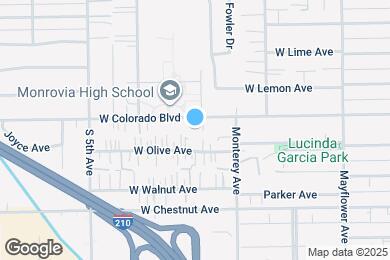Map image of the property - 816 W Colorado Blvd