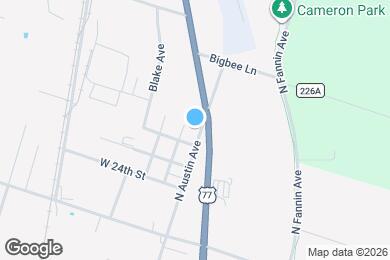 Map image of the property - 2604 N Austin Ave