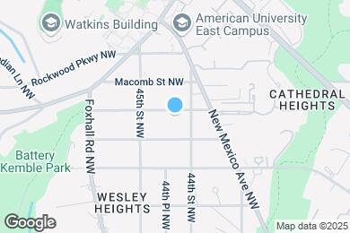 Map image of the property - 4414 Lowell St NW