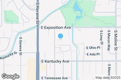 Map image of the property - 10752 E Exposition Ave