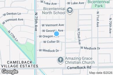 Map image of the property - 7333 W Oregon Ave