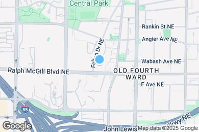 Map image of the property - 384 Ralph McGill Blvd NE