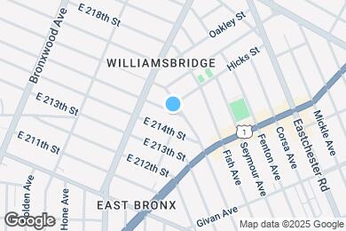 Map image of the property - 1166 E 215th St
