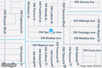 Map image of the property - 1430 SW Santiago Ave