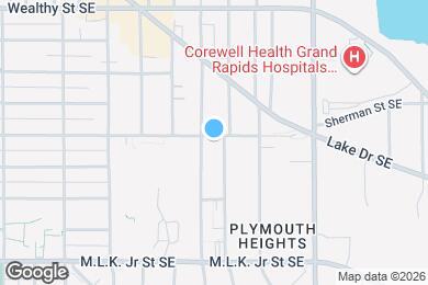 Map image of the property - 1624 Sherman St SE