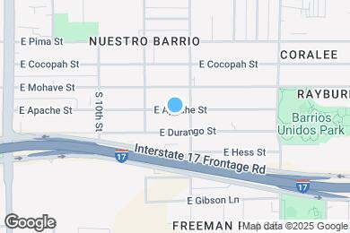 Map image of the property - 1121 E Apache St