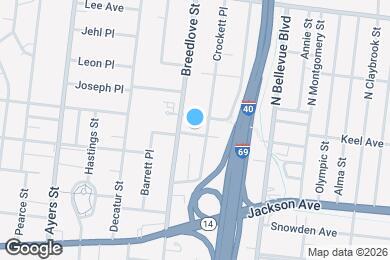 Map image of the property - 1082 Palmetto Ave