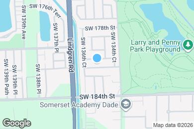 Map image of the property - 13541 SW 182nd St
