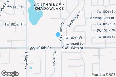 Map image of the property - 10301 S Fairview Dr