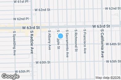 Map image of the property - 6345 S Whipple St