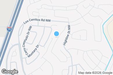 Map image of the property - 1806 Valle Vista Rd NW