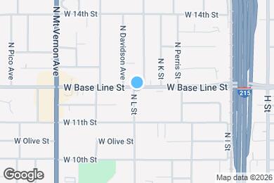 Map image of the property - 1121 W Base Line St