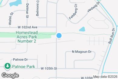 Map image of the property - 12042 W 103rd Ct