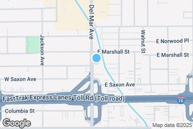 Map image of the property - 1930 S Del Mar Ave