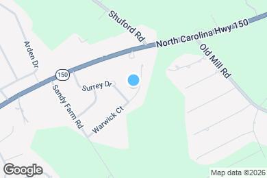 Map image of the property - 1631 Warwick Ct