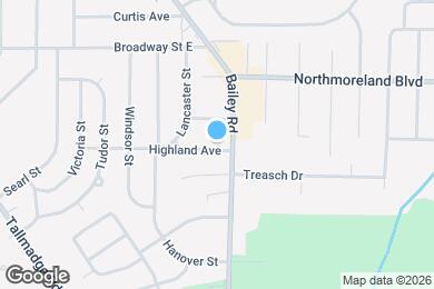 Map image of the property - 1163 Highland Ave