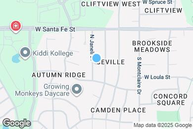 Map image of the property - 102 S Janell Dr