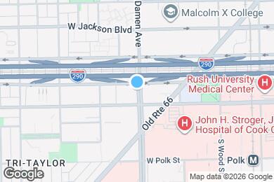 Map image of the property - 552 S Damen Ave