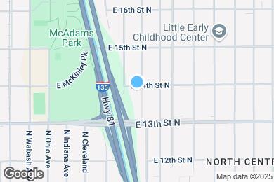 Map image of the property - 1451 N Pennsylvania Ave