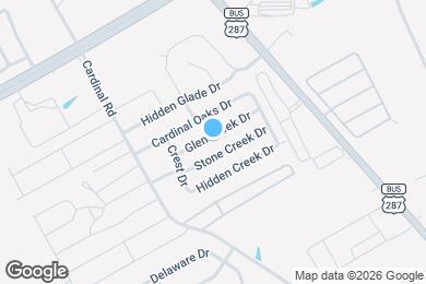 Map image of the property - 1201 Glen Creek Dr