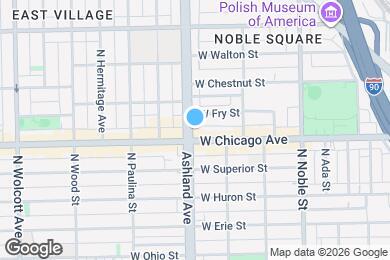 Map image of the property - 815 N Ashland Ave