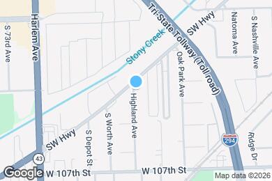 Map image of the property - 10501 S Highland Ave