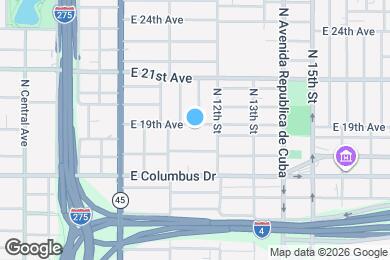 Map image of the property - 1017 E 19th Ave
