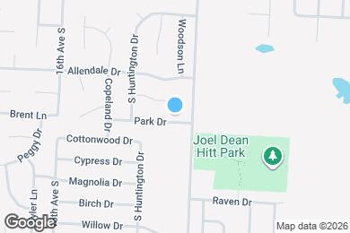 Map image of the property - 1106 Park Dr