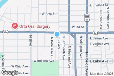 Map image of the property - 3916 N Ola Ave