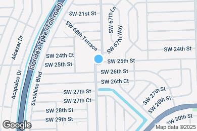 Map image of the property - 6750 SW 25th St