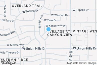 Map image of the property - 4427 W Morrow Dr