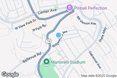 Map image of the property - 360 Ridgewood Ave