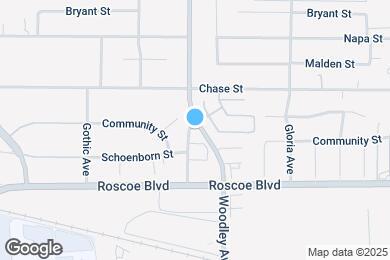 Map image of the property - 8413 Woodley Ave