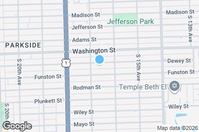 Map image of the property - 1638 Dewey St