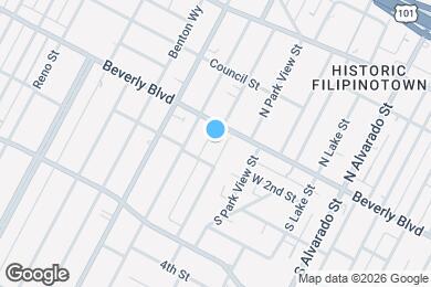 Map image of the property - 121 S Carondelet St