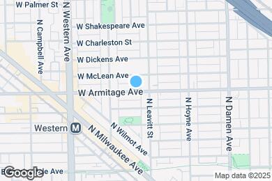 Map image of the property - 2216 W Armitage Ave