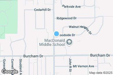 Map image of the property - 1500 Woodside Dr