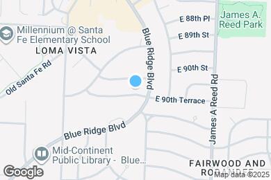 Map image of the property - 7714 E 90th Terrace