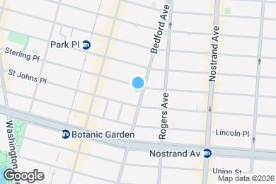 Map image of the property - BEDFORD AVENUE / Studio / Crown Heights