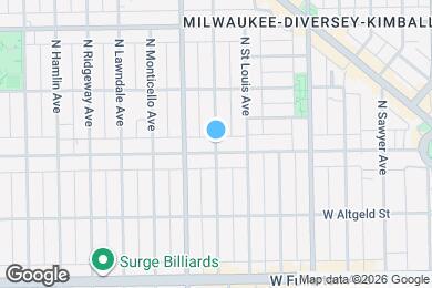 Map image of the property - 2604 N Drake Ave