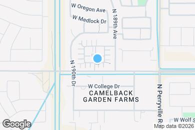 Map image of the property - 18943 W Pasadena Ave