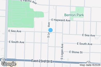 Map image of the property - 901 S Leslie Ave