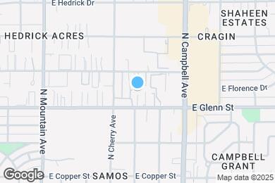 Map image of the property - 1695 E Glenn St.