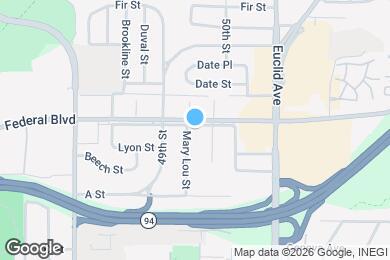 Map image of the property - 4965 Federal Blvd