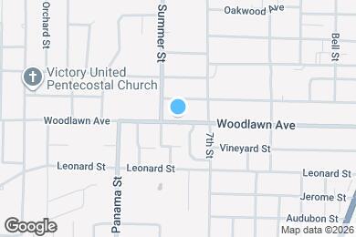 Map image of the property - 414 Woodlawn Ave